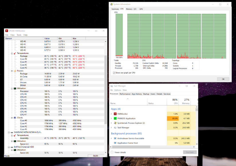 Test 1 Hardware Results