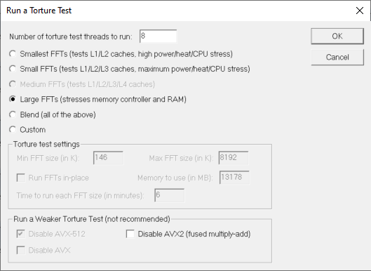 Test 3 Parameters