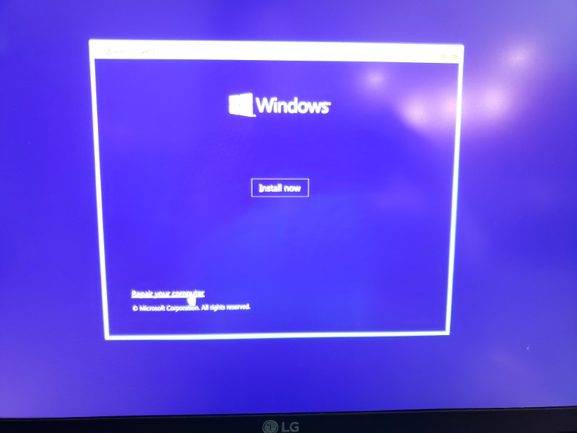 Windows 10 boot menu