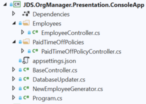 Presentation Layer Organization